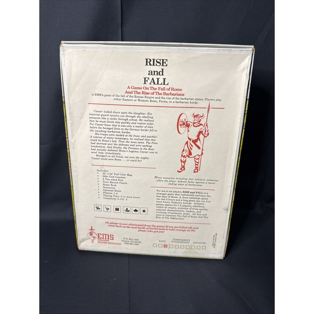 Engelmann Military Wargame Rise and Fall EMS Rome Barbarians 99% UNPUNCHED - Picture 3 of 14